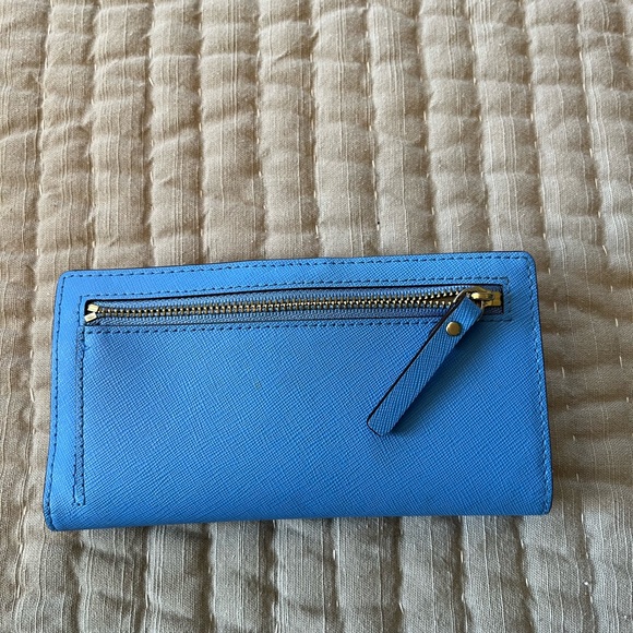 Kate Spade snap closure wallet- blue and cream - Picture 4 of 5